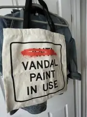 Banksy Cut & Run 2023 Exhibit Canvas Tote - Limited Edition -