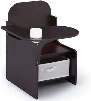 Delta Children Mysize Chair Desk w/ Storage Bin Kids Activity Toddler Chocolate