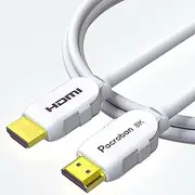 Pacroban 8K HDMI Cable (10ft) White 48Gbps, HDMI 2.1 Cable, 4K 120hz, HDCP 2.3, Dolby Vision, Dynamic HDR, CL3 in-Wall Safe