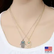 Fashion Women Jewelry Necklace Fatima Hand Hamsa Lucky Amulet Protection 0610
