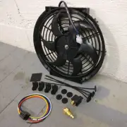 1998 Chevrolet Cavalier 10 Inch Black Radiator Fan automotive cooling bundle (for: Chevrolet)
