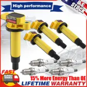 4 Ignition Coils + 4 Iridium Spark Plugs For Toyota Prius Echo Yaris Scion XA XB (for: Toyota)