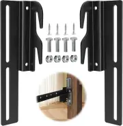 2 PCS #711 Bed Frame Bolt on to Hook on Conversion Brackets for Headboard or Foo