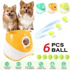 AFP Dog Ball Launcher Thrower Automatic Tennis Fetch Throwing Machine w/ 6 Balls
