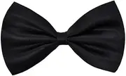 [BONENALK] Black Clip-On Bow Tie for Men - No-Tie Easy Fasting Design for Boys and Adults, black, 1