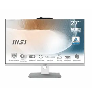 【MSI 微星】27型i5十核液晶特仕電腦(Modern AM272P 12M-471TW-SP2/i5-1235U/16G/1TB+512G/W11)