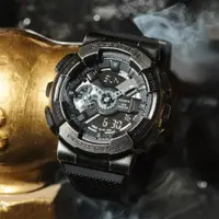 在飛比找PChome24h購物優惠-CASIO 卡西歐 G-SHOCK 工業風仿舊金屬雙顯手錶 