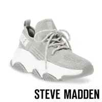 在飛比找momo購物網優惠-【STEVE MADDEN】PROTEGE 針織綁帶厚底休閒