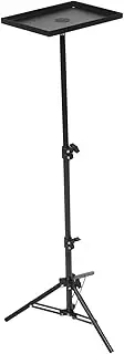 NOLITOY Adjustable Tripod Stand with Metal Tray Portable Floor Stand for Projectors and Laptops Height Adjustable Strong Stability Multi Device Compatibility for Home and Outdoor Use