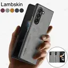 For Samsung Galaxy Z Fold6 Fold5 Fold4 3 Shockproof Hybrid Leather Case Cover