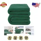 Knitted Weighted Blanket in Green - 50"x75" 12lbs, Breathable Cooling Throw