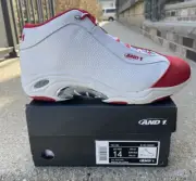 AND 1 Tai Chi LX 'White Red' D1055MWRS Basketball Vince Carter Size 14 DS VC