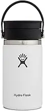 Hydro Flask 12 oz Wide Mouth Bottle with Flex Sip Lid White