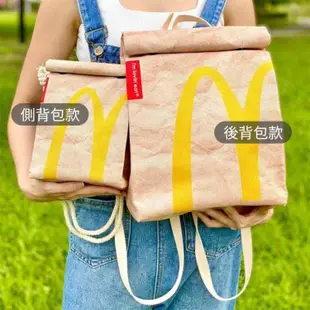 免運!【麥當勞包包】McDonald&apos;s造型包 紙袋 背包 後背 1入 (3入,每入381.7元)