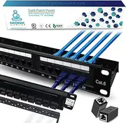 MONK CABLES | CAT6 Patch Panel | Inline | 24 Port