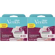 Gillette Venus ComfortGlide Sugarberry Razor Refills 8ct – 2 Pack