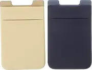 ETHZZLE 2pcs Phone Card Holder for Cell Phones Dual Slot Wallet and Lightweight Back Pocket Slip Design for Credit Cards Easy to Install