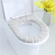 YGMEDQVK(小さな店) 2pcs Warm Soft Washable Toilet Seat Cover Mat Set Home Decor Closestool Mat Seat Case Toilet Lid Cover Toilet seat(Pure Coffee)