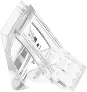 Angoily Poly Nail Gel Builder Tools Fixed Clip for False Nails Nail Tips Extension UV Gel Glue Clip Plastic Manicure Tool Reusable for Home/Salon
