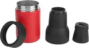NDNCZDHC Beer Bottle Insulators with Flask Lid 304 Stainless Steel Insulated Can Cooler Beer Can Cooler for Outdoor (Red)
