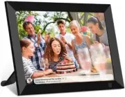 Digital Photo Frame! Black Smart Frameo WiFi Connected Photo Frame - 8 inch