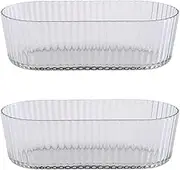 2PCS Serving Bowls, Clear Bowls Snacks Bowl Fruit Bowls Salad Bowls Serving Utensils for Cereal Yogurt Oatmeal Salad Fruit