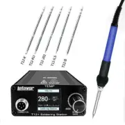 T12 75W Soldering Iron StationTips Welding Rework Station Temperature Adjustable