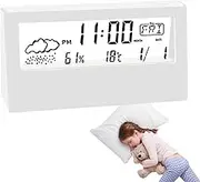 Creative Bedside Clock – Clear Digital Tabletop Clock, Sleek Desk Timer | Also Modern Modern Duplication, Ambient Sensor for Home Tastings, Silent Expired Collar for Lounge or D