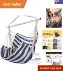 Hammock Chair Swing 500 lbs Max - Hanging Hammock Chair Rope Swing Indoor for...