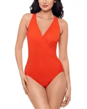 Miraclesuit Rock Solid Wrapsody One Piece Swimsuit
