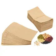 100Pcs Coin Kraft Envelopes 6x11cm Small Seed Envelopes for Office Home Garden