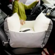 "Ultimate Pet Safety Car Seat Bed: Double-Sided, Removable, Washable - Perfect f