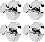Bestgle 4 Pcs Suction Cup Hooks for Shower, Heavy Duty No-Drill Shower Towel Hooks Stainless Steel Suction Cup Towel Holder Adhesive Suction Cup Wall Hanger for Bathroom, Kitchen, Glass Doors, Window