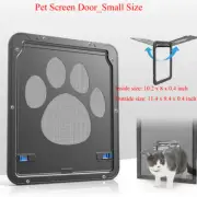 Pet Screen Door_Automatic Pet Window Cat/Dog Door Home Lock Mesh Gate_8 x 10''