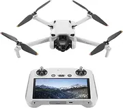 DJI Mini 3 (DJI RC) - Lightweight and Foldable Mini Camera Drone with 4K HDR Video, 38-min Flight Time, True Vertical Shooting, and Intelligent Features