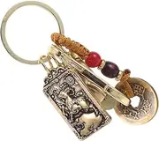 GANAZONO Five Emperors Money Keychain Key Chains Car Key Pendant Cosplay Keyring Cool Keychains for Men Cool Keychain for Men Keychains Cute Handbag Pendant Charms Copper Golden