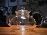 Glass teapot with infuser, Der Grune Punkt, new in box