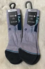 2 Disney Stance Disney Monsters Inc. Crew Socks Sully Youth S 7 - 10 Kids Rare