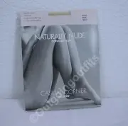 NEW Naturally Nude Control Top Casual Corner Hosiery Size D Pearl 76012