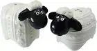 Irish Salt & Pepper Set Woolly Ware Shakers White and Black