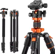 78 Inch/200Cm Camera Tripod,Dslr Compact Aluminum Tripod Monopod with 360 Degree