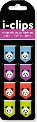 Panda I-Clips Magnetic Page Markers: Set of 6 Book Markers