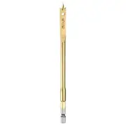 Spade Drill Bit 5/16" Paddle Flat Bits Wood Hole Cutter Gold Tone
