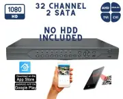 32 Channel H.264 h265 Security DVR with No Hard Drive Included for Recording