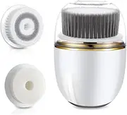 Facial Cleansing Brush - Electric Face Wash Brush | Waterproof Face Cleaning Brush USB Charging, Deep Cleaning Face Spin Scrub With 3 Brush Heads Deep for Men & Women, Travel, Home