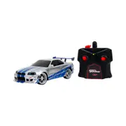 Fast & Furious 2002 Nissan Skyline GT-R BNR34 1:24 Scale Remote Control Car 6y+