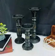 Antique Wooden Hand Crafted Decorative Wooden Candle Holder Stand Vintage