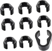 LIGIGWASH 10Pcs Flexible Mic Cable Holders Durable Cable Clips for Mic Pole Easy to Use Cord Management Compatible with Microphone Stands Lightweight Portable Design