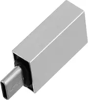 KOCKSHION USB c Adapter USB to c Converter for Fast Charging Data Transfer Compact Silver OTG Adapter for Smartphones Laptops Multipurpose Connectivity