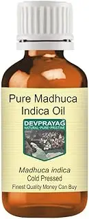 Devprayag Pure Madhuca Indica Oil (Madhuca indica) Natural Therapeutic Grade Cold Pressed 50ml (1.69 oz)